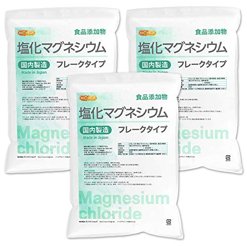 NICHIGA(ニチガ)【フレーク状】塩化マグネシウム 食品用(国内製造)3.5kg×3袋 食品添加物 瀬戸内にて製造 にがり TK3 1枚目 画像