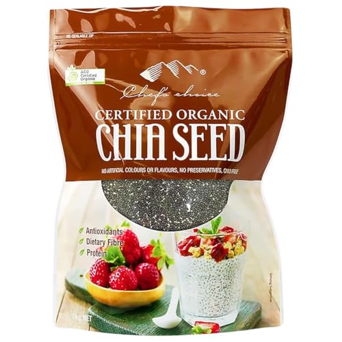 シェフズチョイス オーガニックチアシード 有機チアシード BRC HACCP認証 Organic Chia Seed (1kg) 1枚目 画像