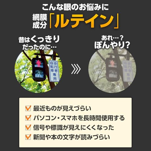 ルテイン 光対策 30日分【機能性表示食品】 中間 画像