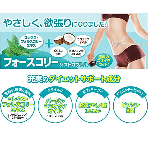フォースコリー ソフトカプセル 30日分 中間 画像