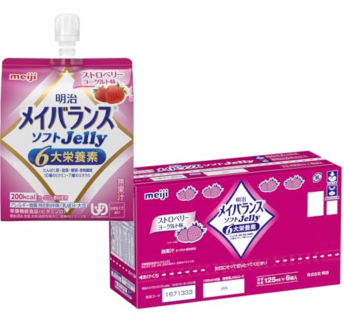 メイバランスソフトゼリー ストロベリーヨーグルト味 125ml×6個 明治 1