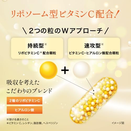ザ・リポ ザリポ ビタミンCディープカプセル 60粒 (リポビタミンC・ヒアルロン酸配合) リポソーム 30日分 中間 画像