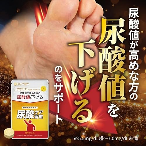 尿酸ケア習慣 ルテオリン 機能性表示食品 錠剤 田七人参 和漢の森 尿酸値を下げる プリン体 漢方薬剤師監修 2袋 最後 画像