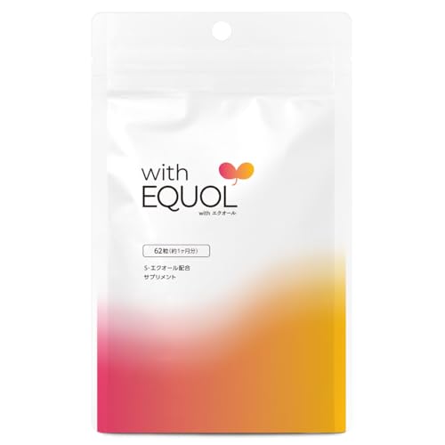 エクオール 10mg 配合 サプリメント 国内製造 小粒 大豆イソフラボン with EQUOL 約1ヶ月分 62粒 1
