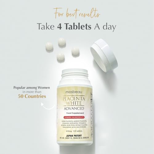 Mosbeau Placenta White Advanced スキンケアに最適な 配合成分で肌を輝かせます。成分をバランスよく配合で、ハリ・ツ ヤ・潤い肌に導きます。 馬プラセンタ・特許成分のマリンプラセンタを含む10種類の成分を配合。の特徴・詳細 画像