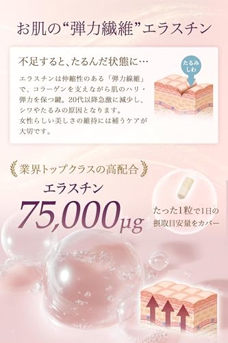 [ VOLUMAX EternaLift 30粒 ] バストケア 専門サロン開発 サプリ 2ヶ月分 (エラスチン 75,000μg プラセンタ アグアヘ ザクロ nmn アシドフィルス 乳酸菌 配合) 美容 肌ケア 女性 フェムケア ボルマックスエターナリフト ボルマックスエターナリフト Fbs （30粒×2袋）の特徴・詳細 画像