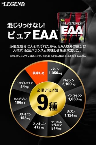 ビーレジェンド EAA ときめきマスカット風味 30回分 必須アミノ酸 BCAA バリン ロイシン イソロイシン 白ブドウ ぶどう 国内製造 300gの詳細・まとめ 画像