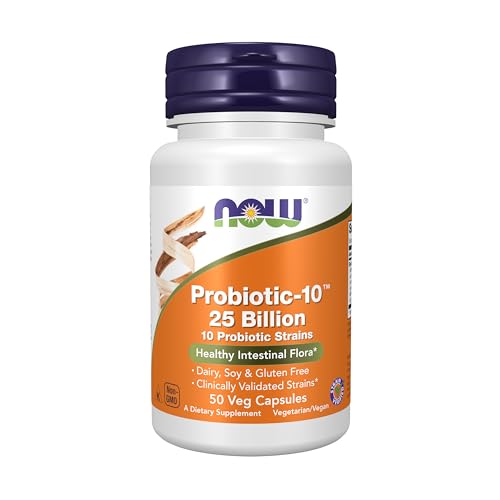 [海外直送品] ナウフーズ 肘 Probiotic-10 25 Billion 50 Vcaps 1