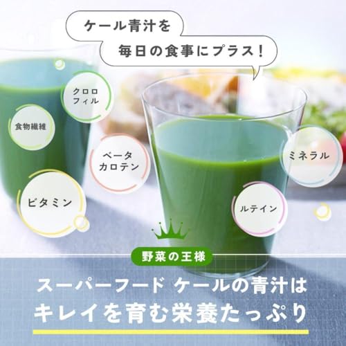 ファンケル (FANCL) 1日分のケール 青汁 (30本入り) 粉末 飲みやすい (健康食品/野菜不足) 国産 ケール 野菜 ケール青汁 栄養の特徴・詳細 画像