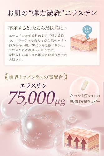 [ VOLUMAX EternaLift 30粒 ] バストケア 専門サロン開発 サプリ 1ヶ月分 (エラスチン 75,000μg プラセンタ アグアヘ ザクロ nmn アシドフィルス 乳酸菌 配合) 美容 肌ケア 女性 フェムケア ボルマックスエターナリフト ボルマックスエターナリフト Fbsの特徴・詳細 画像