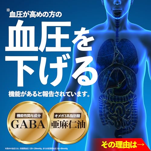 【血圧下げるサプリ】 GABA コクテモ (30日分/60粒) 血圧対策 オメガ3 亜麻仁油 ギャバ 機能性表示食品 漢方生薬研究所の詳細・まとめ 画像