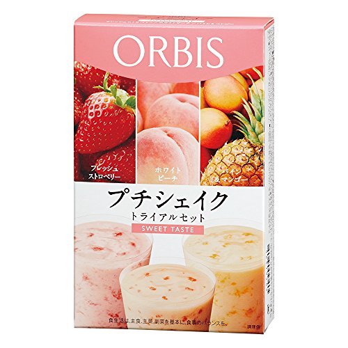 オルビス(ORBIS) ORBIS プチシェイク トライアルセット スウィートテイスト(フレッシュストロベリー/ホワイトピーチ/パイン&マンゴー) 100g×3食分 ◎ダイエットドリンク・スムージー◎ 1