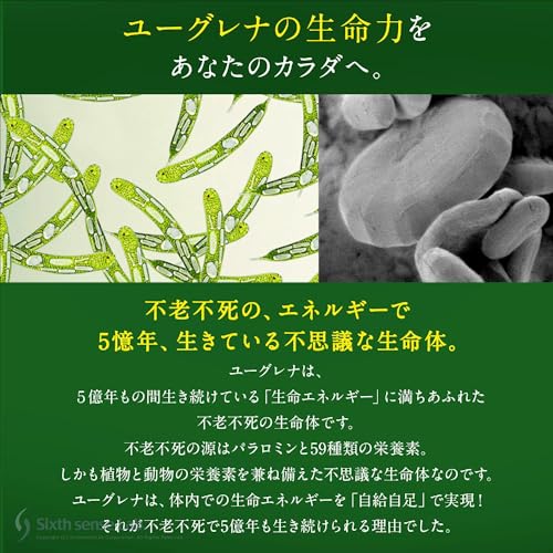 パワーユーグレナ (高含有 ミドリムシ サプリメント) ユーグレナ 男性向け 日本製 [マカ・アルギニン・セサミンも配合] ハードカプセル 90粒入り 約1ヶ月分の特徴・詳細 画像