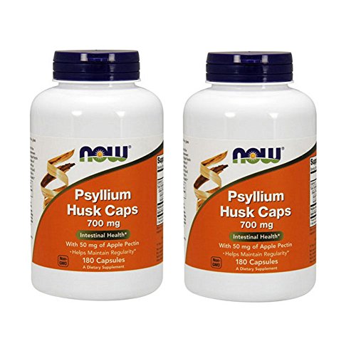 サイリウムハスク（オオバコ外皮） 700mg （アップルペクチン50mg配合） 180粒 ２個セット [並行輸入品] 1