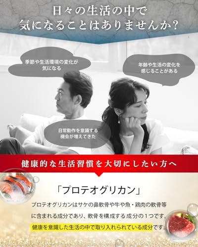 グルコサミンのチカラ プロテオグリカン グルコサミン コンドロイチン 非変性Ⅱ型 コラーゲン 膝 関節 サプリ30日分 60粒 ヒアルロン酸 glucosamine 国内製造 悩み解決ラボの特徴・詳細 画像