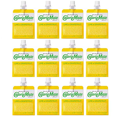カロリーメイト 大塚製薬 カロリーメイトゼリー ライム&グレープフルーツ味 215g ×12袋の外観・全体像 画像