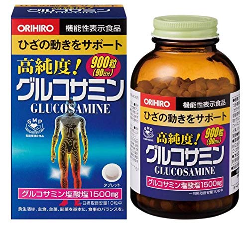 オリヒロ 高純度 グルコサミン粒 徳用 約900粒 5個セット【機能性表示食品】 1