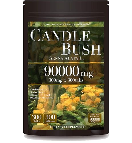 キャンドルブッシュ サプリメント 300粒90,000mgキャンドルブッシュ含有 (1粒300mg含有×300粒) Candle Bush Supplement 300mg x 300 Tablets (Total 90,000mg) 1