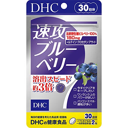 DHC 速攻ブルーベリー 30日分の外観・全体像 画像