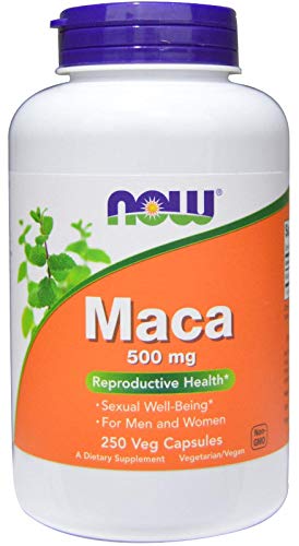 Now Foods, マカ、500mg、 スタミナ増強 植物性カプセル250粒 [並行輸入品] 1