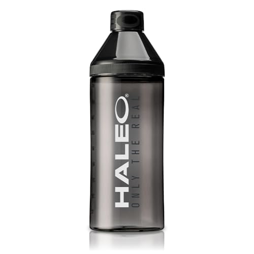 HALEO プロテイン シェイカー CYCLO(サイクロ) ボトル 900ml ブラック 食洗器対応 トライタン BPAフリー 洗いやすい 大容量 スポーツドリンク ドリンクボトル シェーカー 1