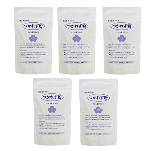 つかれず本舗 つかれず粉 １７０ｇ x ５袋セット　クエン酸１００％ 1