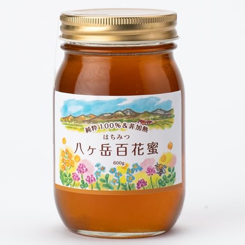 国産 純粋はちみつ 非加熱 無添加 【石倉養蜂園】 (600g, 八ヶ岳百花蜜) 1
