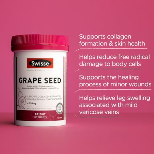 Swisse アルティブースト グレープシード 14,250mg 180粒 GRAPE SEED むくみの解消に!いつまでも綺麗な肌をサポート!の特徴・詳細 画像