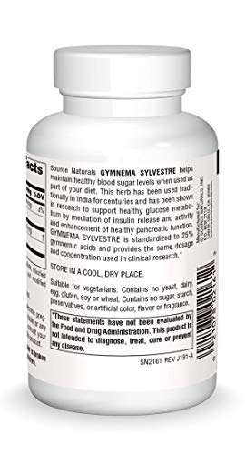 海外直送品 Source Naturals Gymnema Sylvestre, 120 tabs 450 Mgの詳細・まとめ 画像