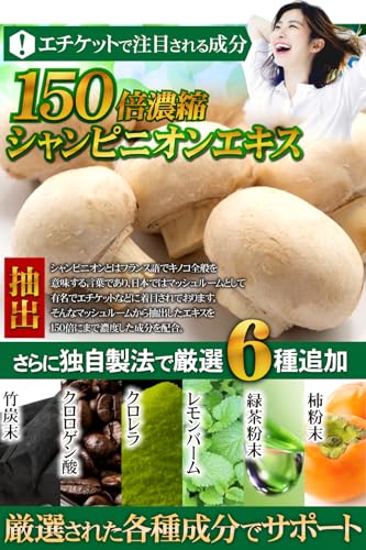 BRENICAL(約6ヵ月分/360粒)150倍濃縮シャンピニオン ミント 乳酸菌 カテキン 国内製造の特徴・詳細 画像