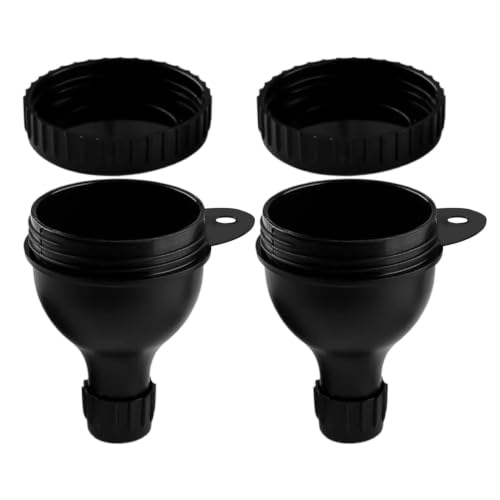 Powder Funnel - Leak-Proof Reusable Dispenser | 2-Piece Water Bottle Funnel For Powder | 2 Pack Portable Protein PowderStorage Case, Mini Supplement Keychain Container For Gym 1