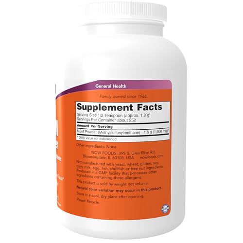 NOW Foods MSM Pure Powder, 1-Pound by Now Foodsの詳細・まとめ 画像