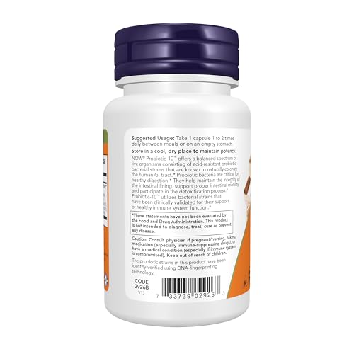 [海外直送品] ナウフーズ 肘 Probiotic-10 25 Billion 50 Vcapsの特徴・詳細 画像