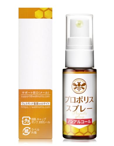 【医師監修/製薬会社が開発】 プロポリス スプレー ノンアルコール 20mlの特徴・詳細 画像