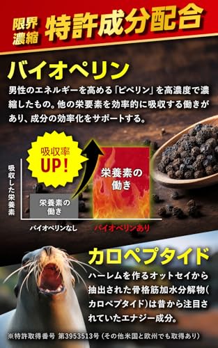 【医師・薬剤師監修】シリアス 蜂の子 マカ 亜鉛15mg配合 シトルリン アルギニン 厳選成分配合 サプリ 国内生産 crious 30錠入り【蜂の子配合】 (× 2)の特徴・詳細 画像