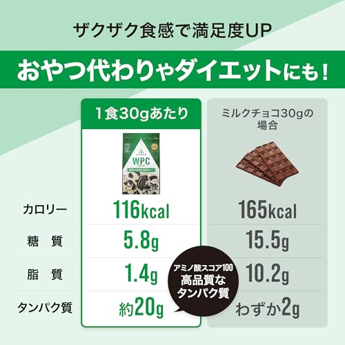 【チップ増量】アルプロン (ALPRON) WPC ホエイプロテイン クッキー&クリーム風味 (チョコチップ入り) 900g アスパルテーム不使用 国内製造の詳細・まとめ 画像