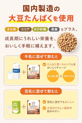 TONY こども栄養プロテイン ココア味 150g 子供 栄養満点 タンパク質 カルシウム 鉄分 ビタミン 配合 成長期 栄養補給 成長サポートの特徴・詳細 画像