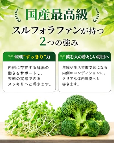 【医師監修/60日分】スルフォラファン サプリ GABA 国産 ブロッコリー&ブロッコリースプラウト 30,000mg配合 36種類の和漢・サポート成分 11種類のマルチビタミン オルニチン シリマリン クルクミン 120粒 国内GMP認定工場製造 日本製 カラダCOREの特徴・詳細 画像