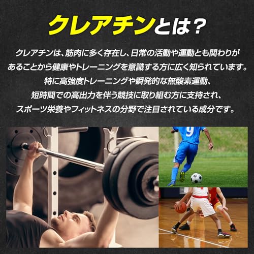 グロング クレアチン モノハイドレート パウダー 250g 50食分 人工甘味料不使用 甘味料不使用 creatine monohydrate サプリの特徴・詳細 画像