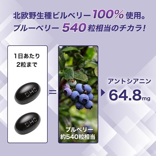 DHC 速攻ブルーベリー 60日分 (120 粒)の特徴・詳細 画像