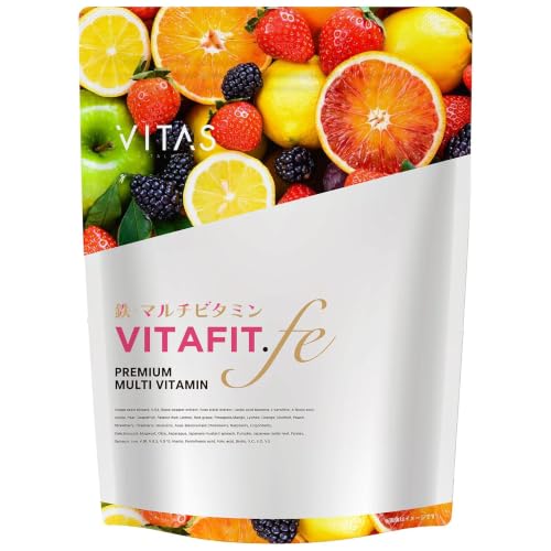 VITAS（バイタス） VITA FIT.fe ビタフィット 鉄 葉酸 鉄分 ブドウ種子エキス 女性の為のマルチビタミン サプリ 120粒 1日4粒 30日分 12種類の栄養機能食品日本製 1